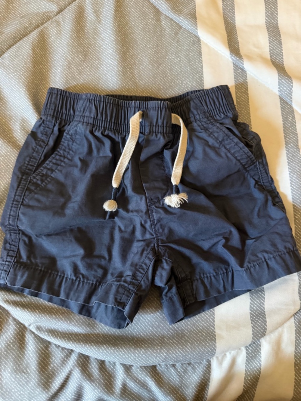 GAP Navy Drawstring Cotton Shorts
